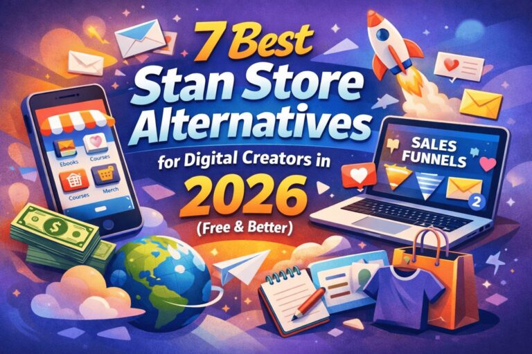 Best Stan Store alternatives in 2026 for digital creators selling digital products using sales funnels and link in bio tools
