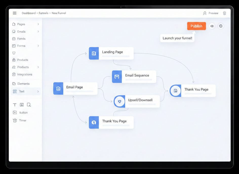 Best Free Sales Funnel Builder for Beginners (2026) Systeme.io dashboard showing free sales funnel builder features.